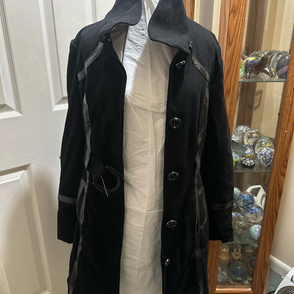 Guess Women’s Black Trench Coat - Wool